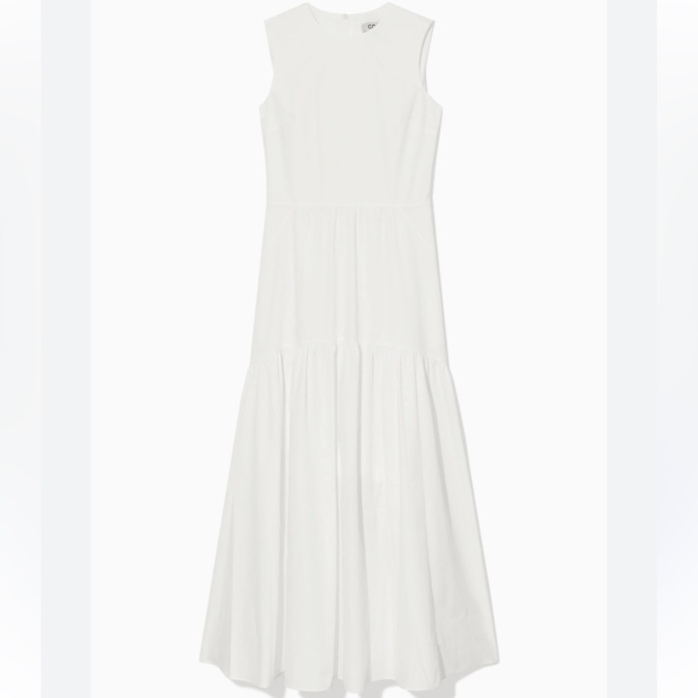 Elegant White Sleeveless Dress Cos - Picture 2 of 6